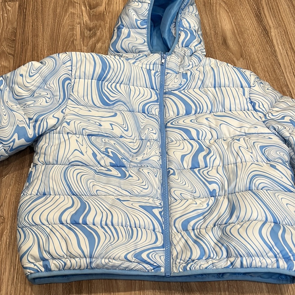 blue patterned jacket - Picture 2 of 3